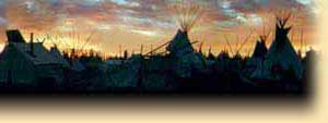 National rendezvous Booshway western frontier black powder trade camp.